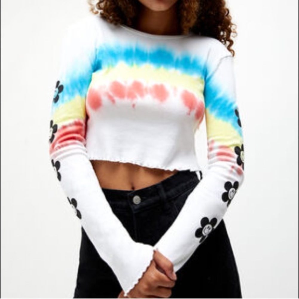 PacSun Rainbow Long Sleeve T-Shirt
